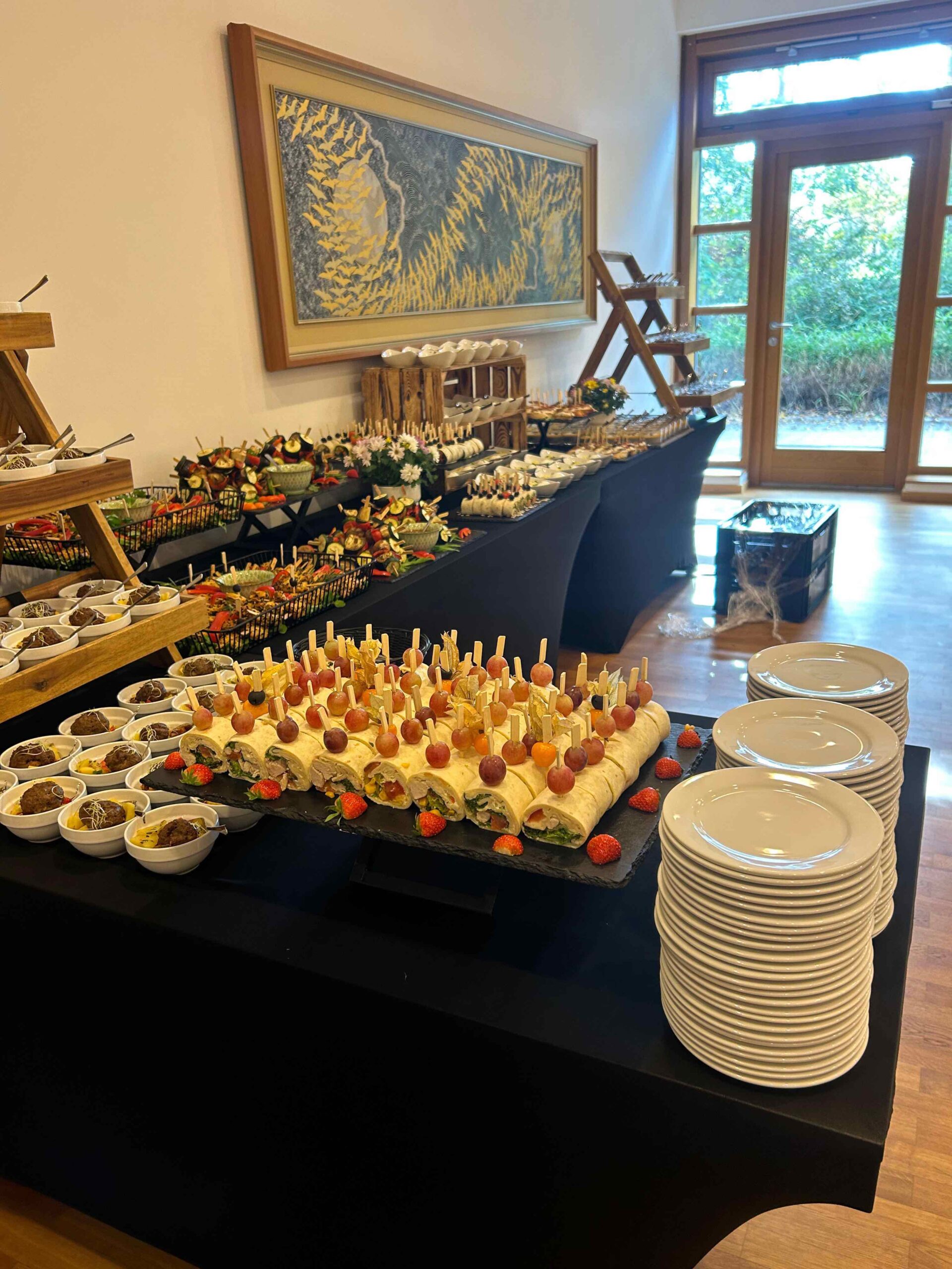 Lecker angerichtetes Catering Buffet